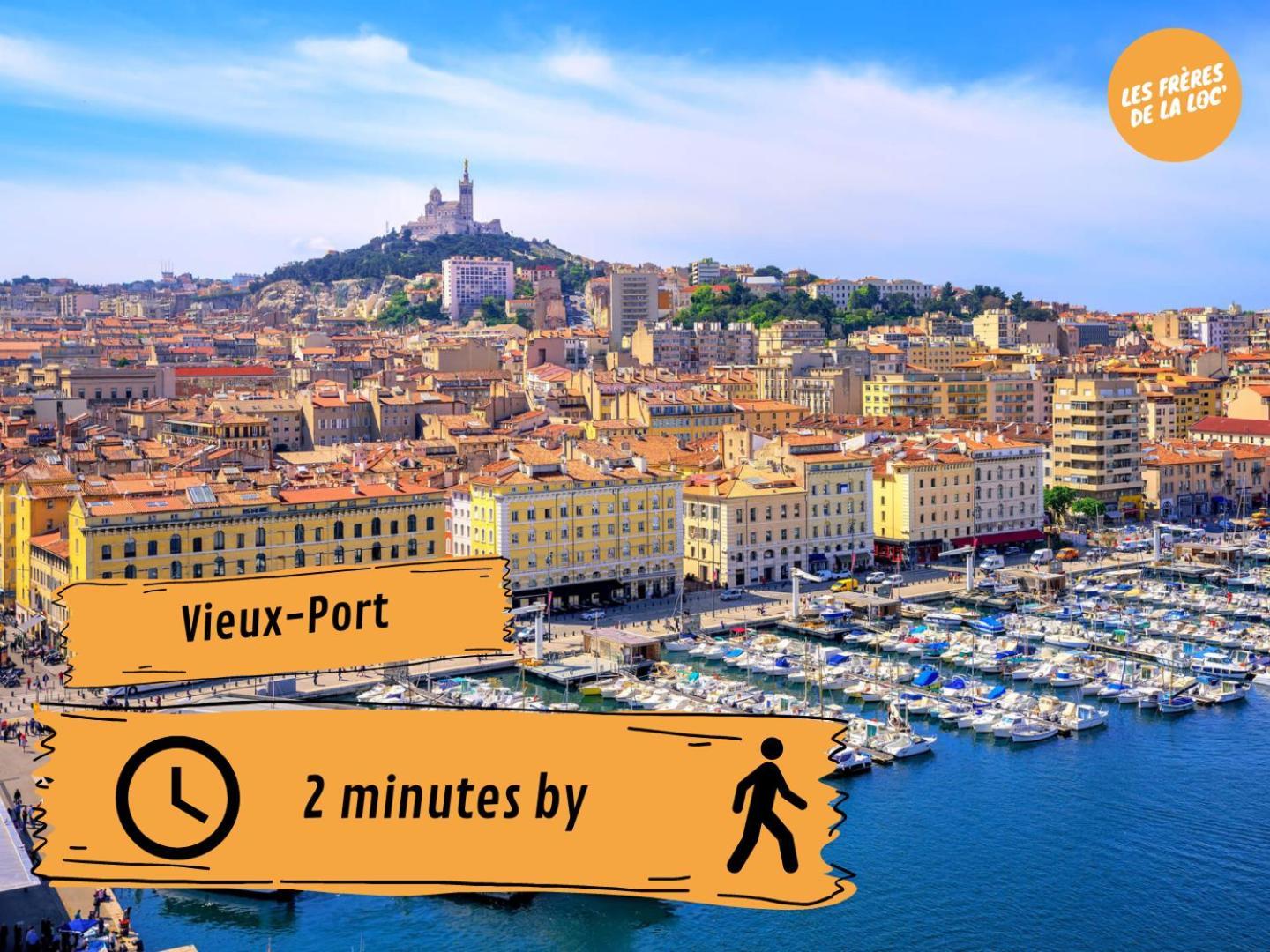 Duplex Vieux Port - Hyper Central & Climatisation - Les Freres De La Loc' Marseille Ngoại thất bức ảnh